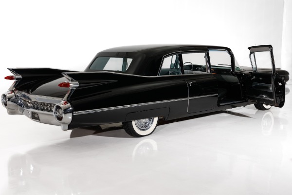 For Sale Used 1959 Cadillac Fleetwood Elegant & Original, Jet Black Series 75 Limousine, Gray Int. 390 Auto PS PB | American Dream Machines Des Moines IA 50309