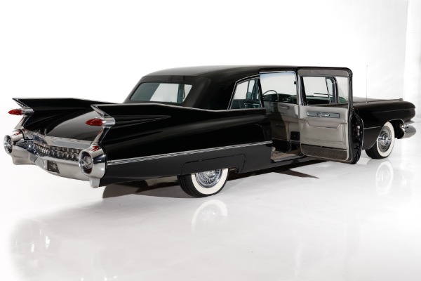 For Sale Used 1959 Cadillac Fleetwood Elegant & Original, Jet Black Series 75 Limousine, Gray Int. 390 Auto PS PB | American Dream Machines Des Moines IA 50309