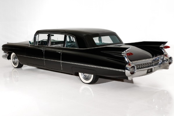 For Sale Used 1959 Cadillac Fleetwood Elegant & Original, Jet Black Series 75 Limousine, Gray Int. 390 Auto PS PB | American Dream Machines Des Moines IA 50309