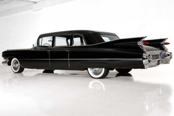 For Sale Used 1959 Cadillac Fleetwood Elegant & Original, Jet Black Series 75 Limousine, Gray Int. 390 Auto PS PB | American Dream Machines Des Moines IA 50309