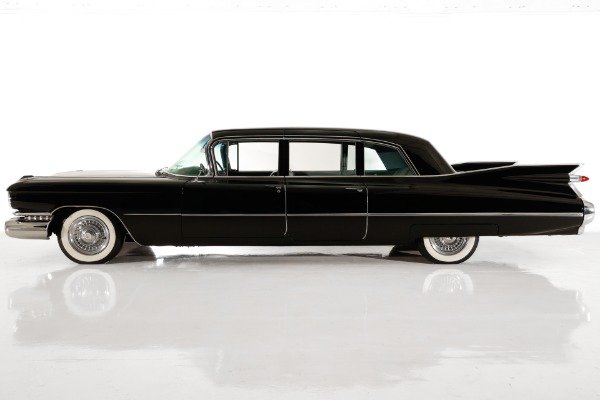 For Sale Used 1959 Cadillac Fleetwood Elegant & Original, Jet Black Series 75 Limousine, Gray Int. 390 Auto PS PB | American Dream Machines Des Moines IA 50309