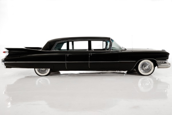 For Sale Used 1959 Cadillac Fleetwood Elegant & Original, Jet Black Series 75 Limousine, Gray Int. 390 Auto PS PB | American Dream Machines Des Moines IA 50309