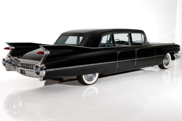 For Sale Used 1959 Cadillac Fleetwood Elegant & Original, Jet Black Series 75 Limousine, Gray Int. 390 Auto PS PB | American Dream Machines Des Moines IA 50309