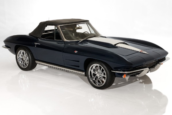 For Sale Used 1964 Chevrolet Corvette 350, 4-Speed, PS, DB, US Chrome | American Dream Machines Des Moines IA 50309