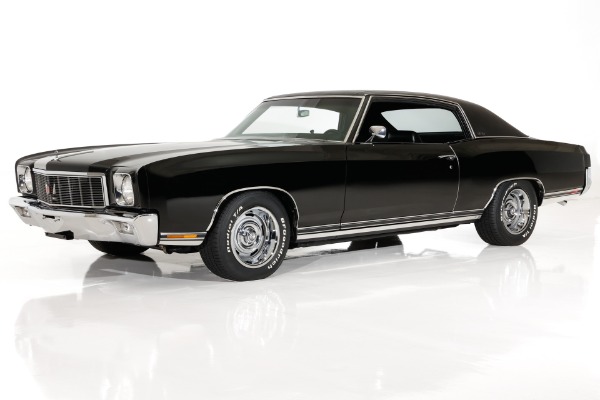 For Sale Used 1971 Chevrolet Monte Carlo Triple Black 350 PS PB AC | American Dream Machines Des Moines IA 50309