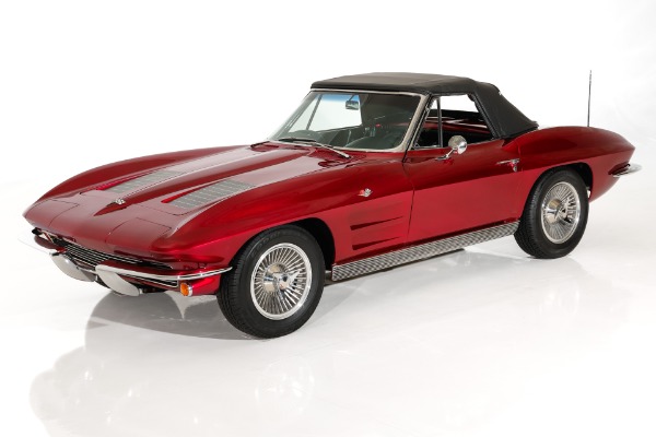 For Sale Used 1963 Chevrolet Corvette Candy Brandywine 327/340hp | American Dream Machines Des Moines IA 50309