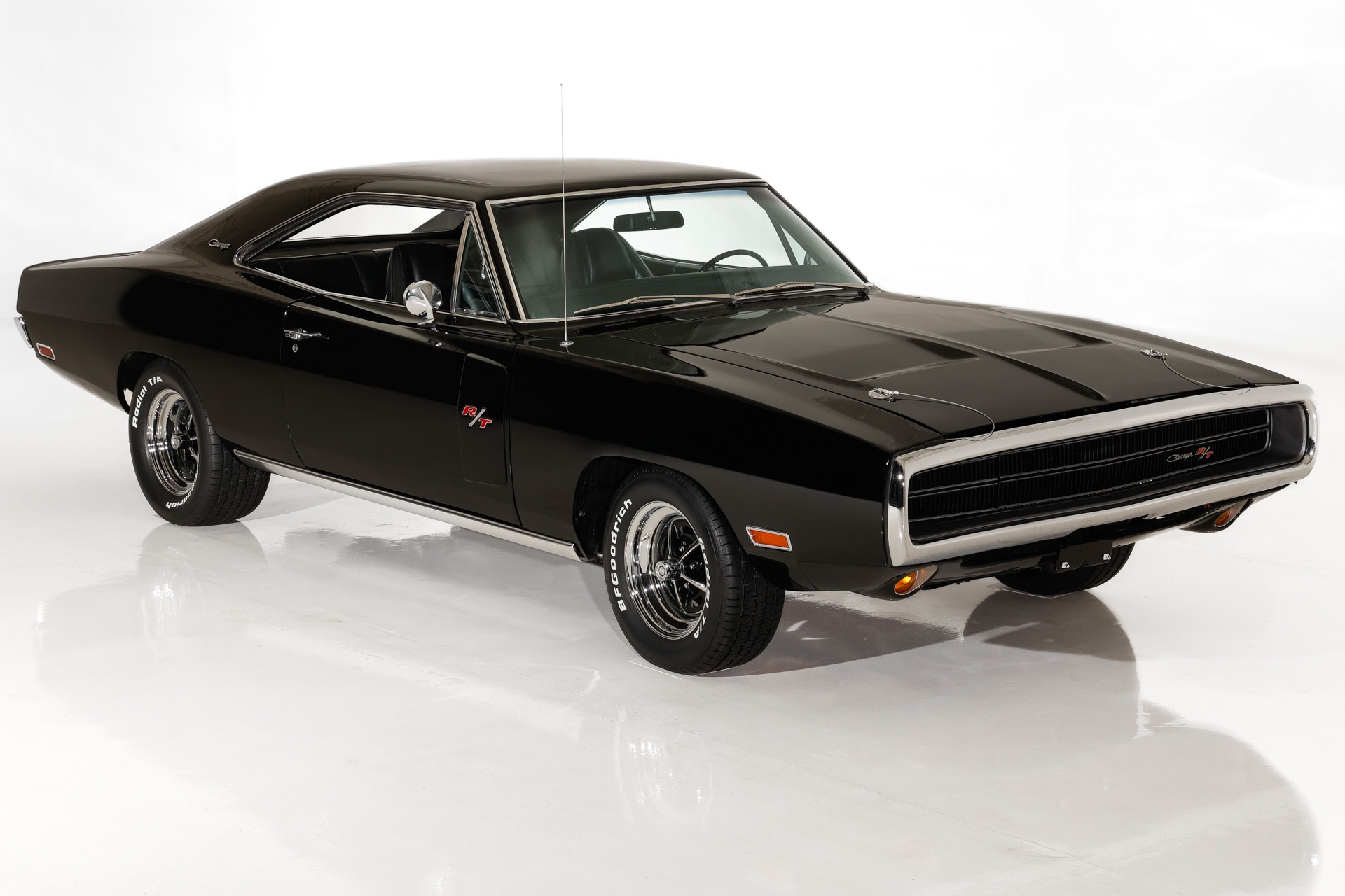 For Sale Used 1970 Dodge Charger Real Black R/T 440 6-Pack 4-Speed | American Dream Machines Des Moines IA 50309