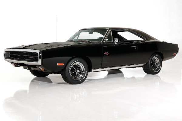 For Sale Used 1970 Dodge Charger Real Black R/T 440 6-Pack 4-Speed | American Dream Machines Des Moines IA 50309