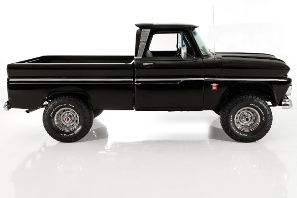 For Sale Used 1964 Chevrolet Pickup 4x4 Custom Cab Black V8 Auto, PS PB AC | American Dream Machines Des Moines IA 50309