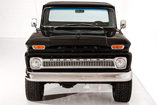 For Sale Used 1964 Chevrolet Pickup 4x4 Custom Cab Black V8 Auto, PS PB AC | American Dream Machines Des Moines IA 50309