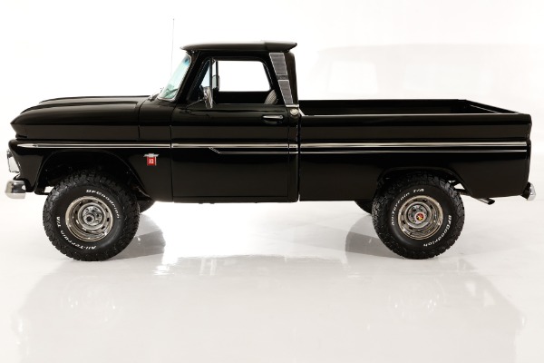 For Sale Used 1964 Chevrolet Pickup 4x4 Custom Cab Black V8 Auto, PS PB AC | American Dream Machines Des Moines IA 50309