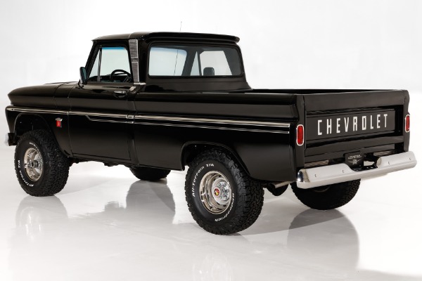 For Sale Used 1964 Chevrolet Pickup 4x4 Custom Cab Black V8 Auto, PS PB AC | American Dream Machines Des Moines IA 50309