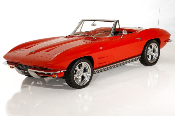 For Sale Used 1964 Chevrolet Corvette Factory Red on Red Roadster | American Dream Machines Des Moines IA 50309