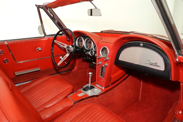 For Sale Used 1964 Chevrolet Corvette Factory Red on Red Roadster | American Dream Machines Des Moines IA 50309