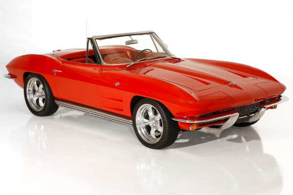 For Sale Used 1964 Chevrolet Corvette Factory Red on Red Roadster | American Dream Machines Des Moines IA 50309