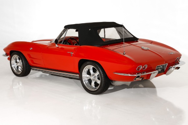 For Sale Used 1964 Chevrolet Corvette Factory Red on Red Roadster | American Dream Machines Des Moines IA 50309