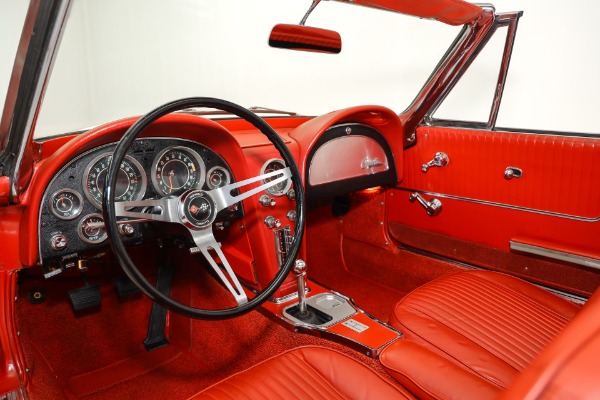 For Sale Used 1964 Chevrolet Corvette Factory Red on Red Roadster | American Dream Machines Des Moines IA 50309