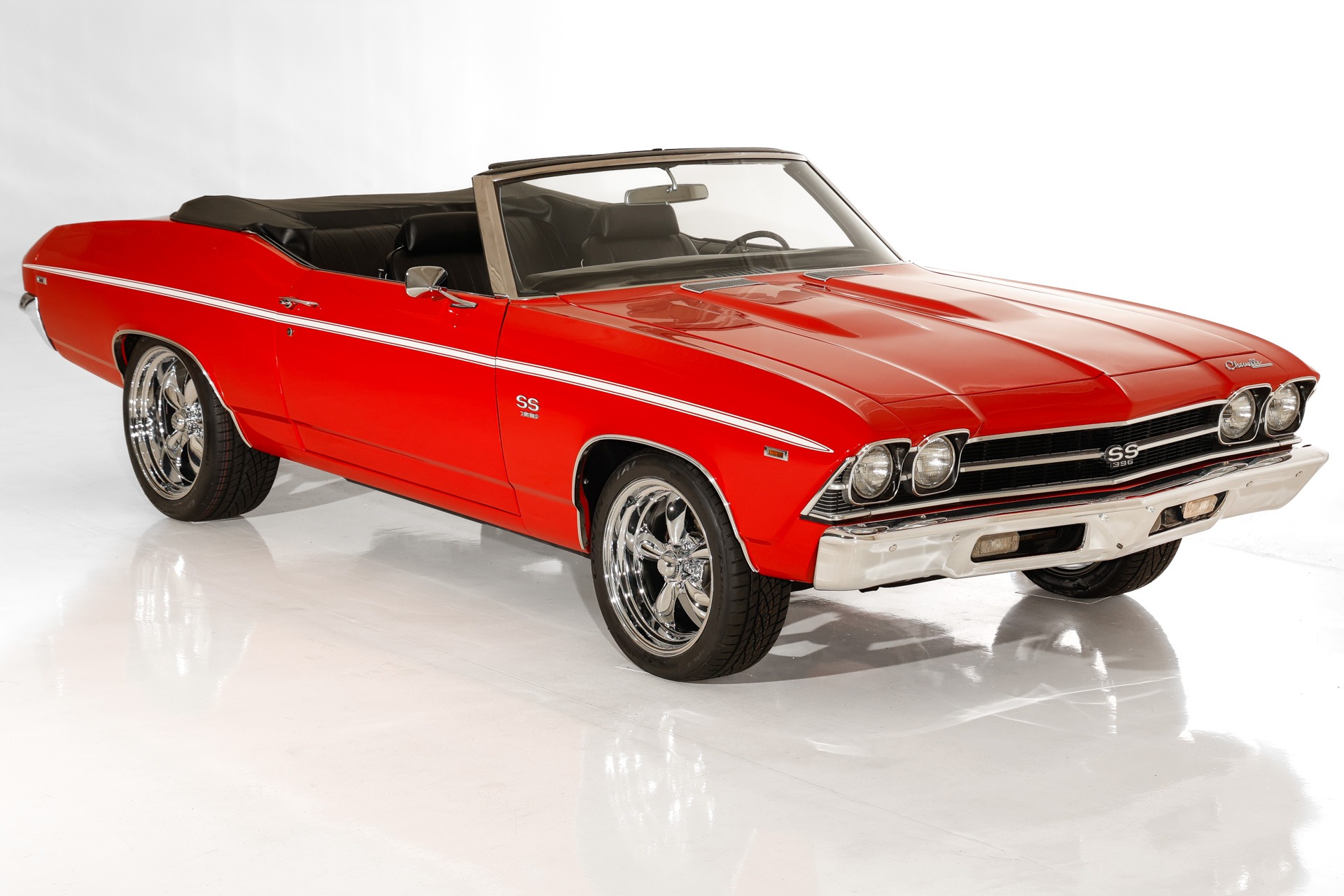 For Sale Used 1969 Chevrolet Chevelle PS PB New Black Int. SS options | American Dream Machines Des Moines IA 50309