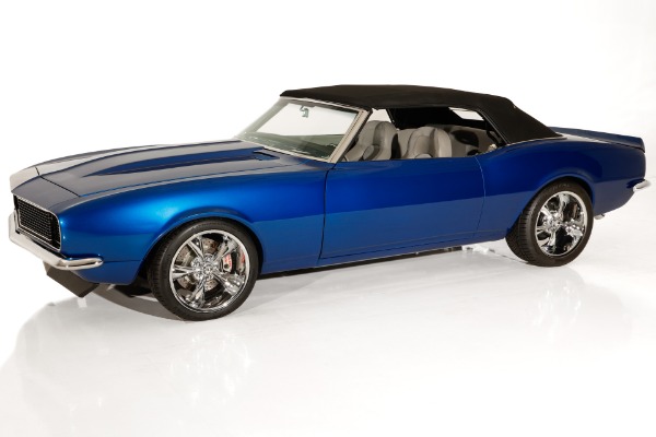 For Sale Used 1967 Chevrolet Camaro Electric Blue 5.7L 700R4 AC PS PB | American Dream Machines Des Moines IA 50309